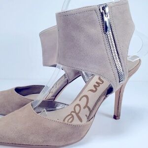 Sam Edelman Zaida Sz 7 pump featuring ankle cuff with silver-tone outer zipper